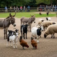 burros cabras gallinas y ovejas