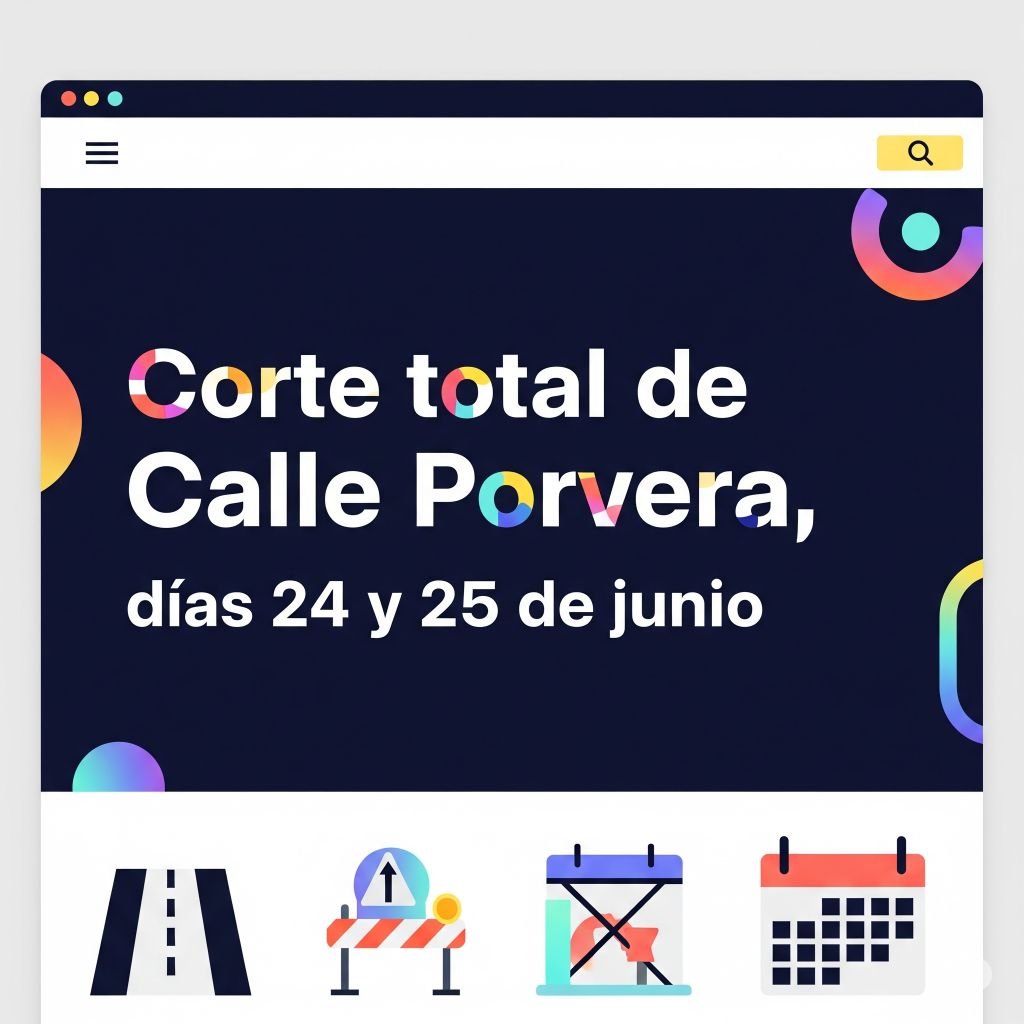 ¡Atención Jerez! Importante corte en Calle Porvera