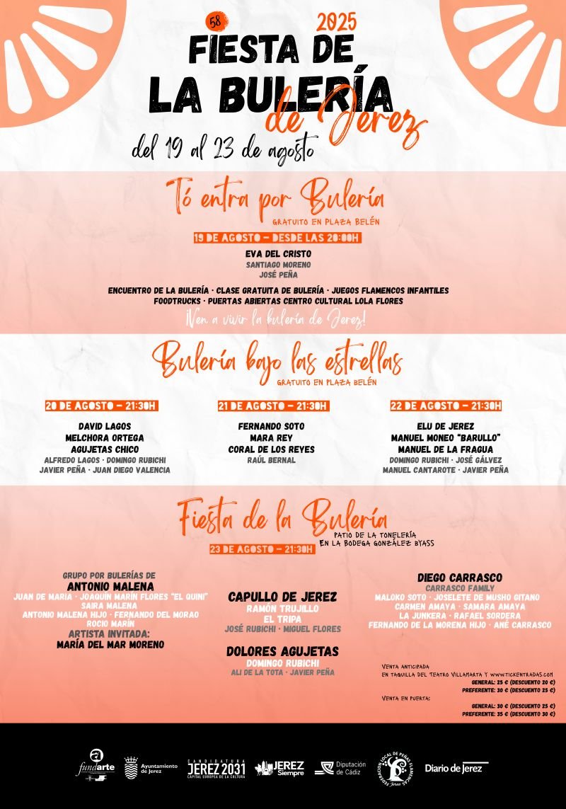 ¡La 58 Fiesta de la Bulería se muda a la Plaza Belén y será épica!