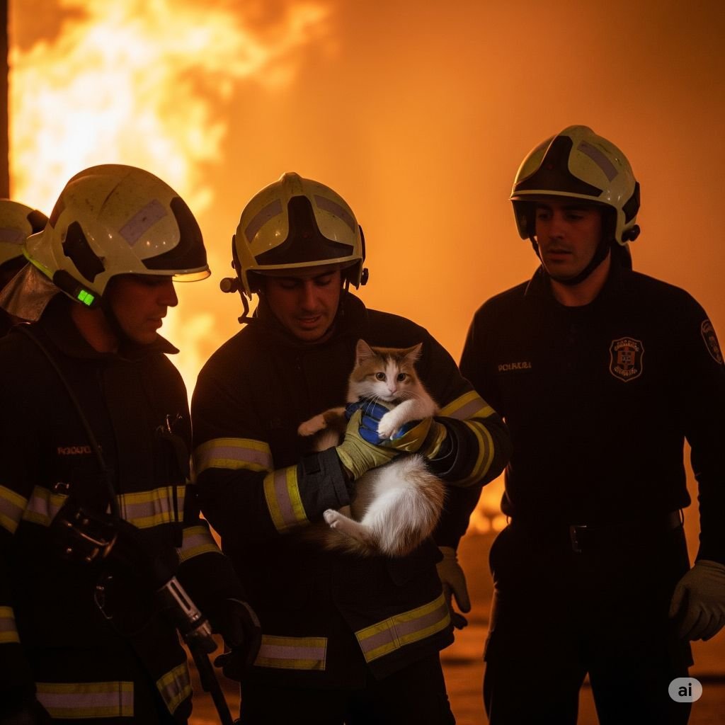 Incendio controlado en Jerez con rescate animal: un gato a salvo