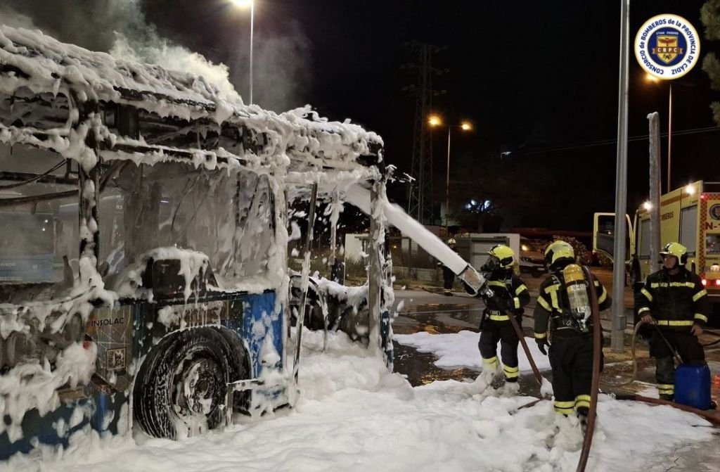 incendio autobús Jerez