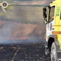 incendios en trigales de Jerez