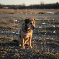 maltrato de un perro
