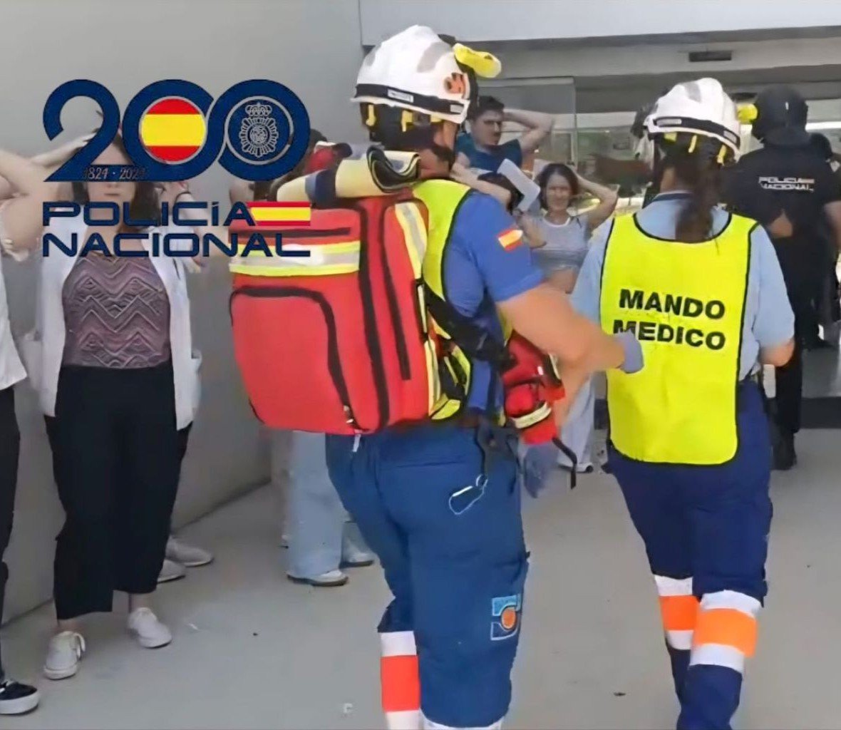 simulacro de atentado