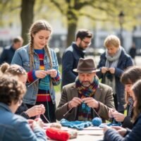 Tejer en Público