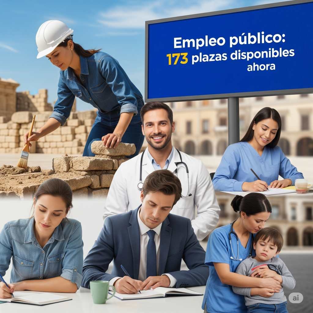 Empleo público: 173 plazas disponibles ahora