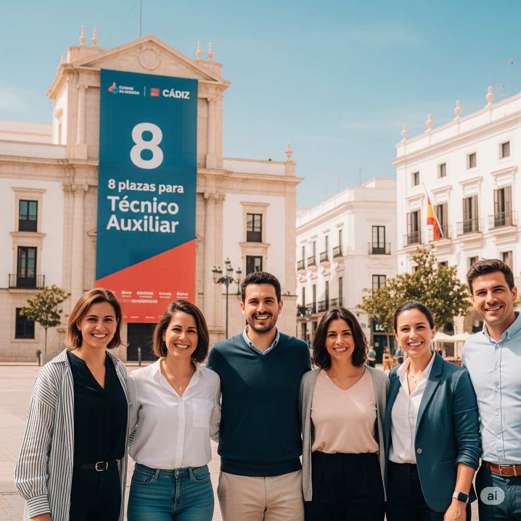 Empleo público: 8 plazas para Técnico Auxiliar en Cádiz