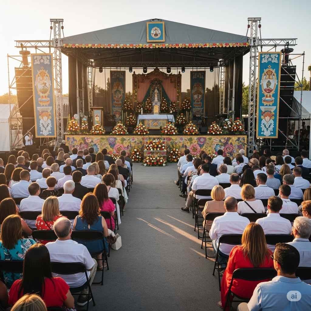 Subvención de 15.000 euros para el escenario de la Misa de Santiago en Jerez: Un debate en torno al gasto público