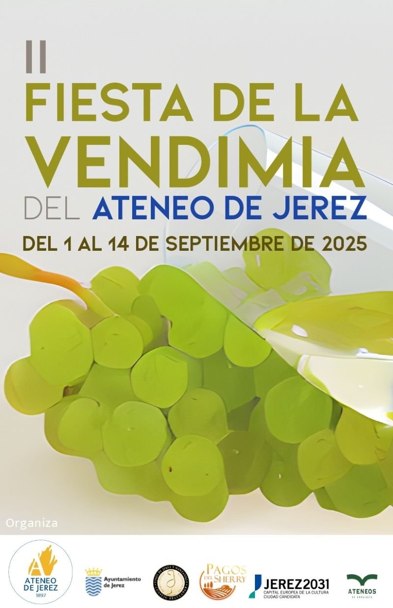 ¡La fiesta del vino llega a Jerez! El Ateneo desvela el increíble programa de sus II Fiestas de la Vendimia