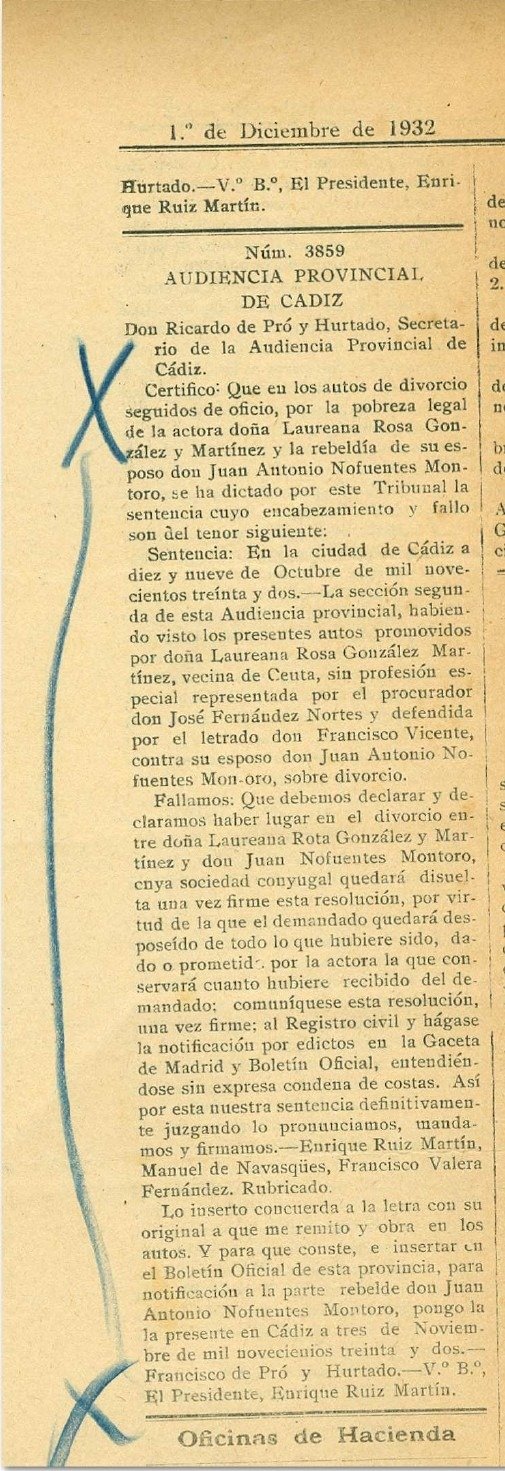 el primer divorcio