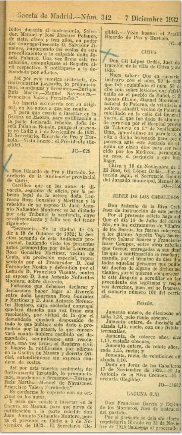 el primer divorcio