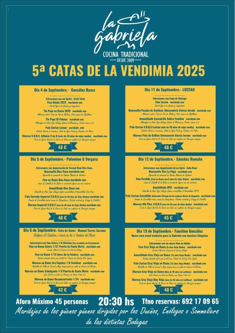 catas de la vendimia en Jerez