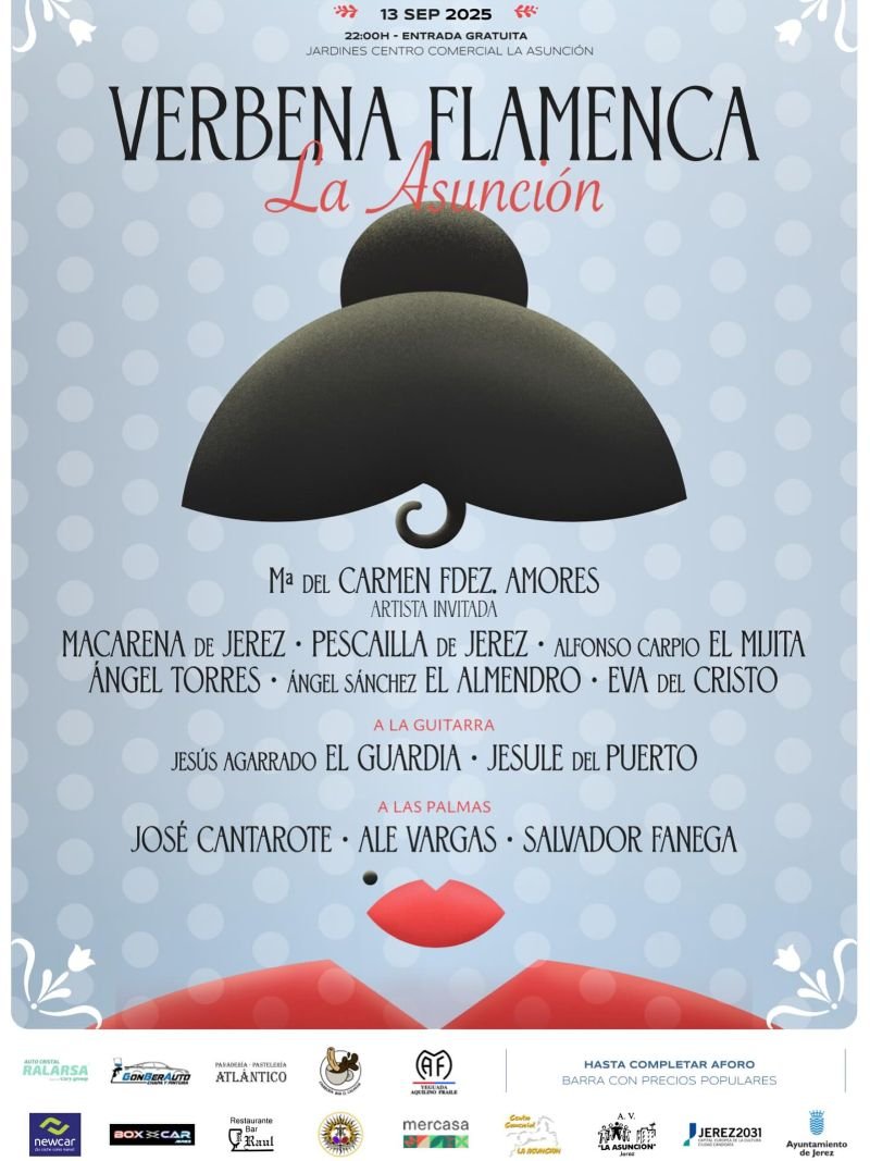 Artistas TOP, entrada gratis y una noche mágica: La receta del éxito de la verbena más esperada de Jerez