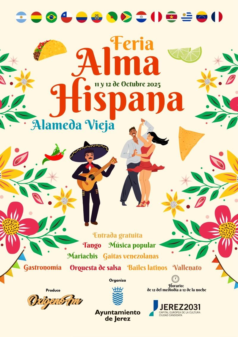 ¡Jerez celebra la Feria Alma Hispana con 10 Food Trucks, música y una apuesta por la interculturalidad!