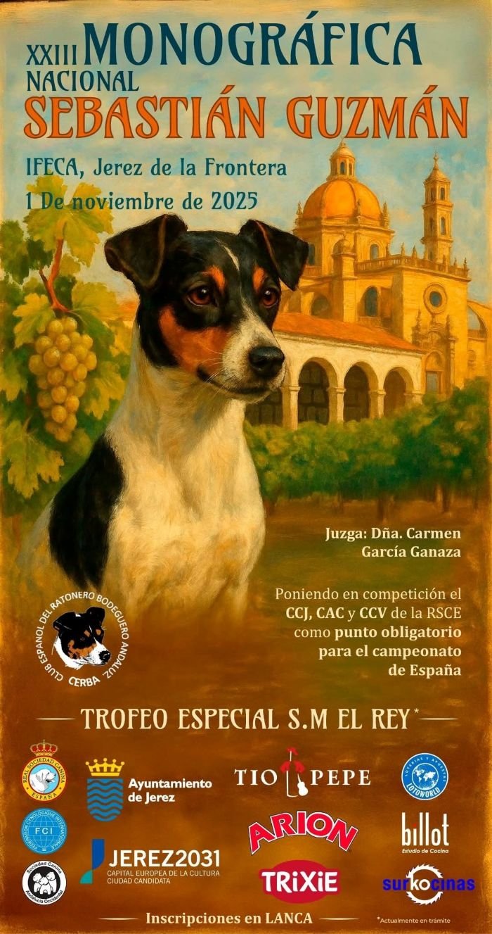 Monográfica Nacional de Ratonero Bodeguero Andaluz en Jerez