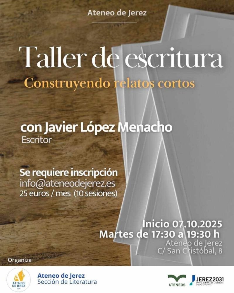 Taller de escritura creativa en Jerez