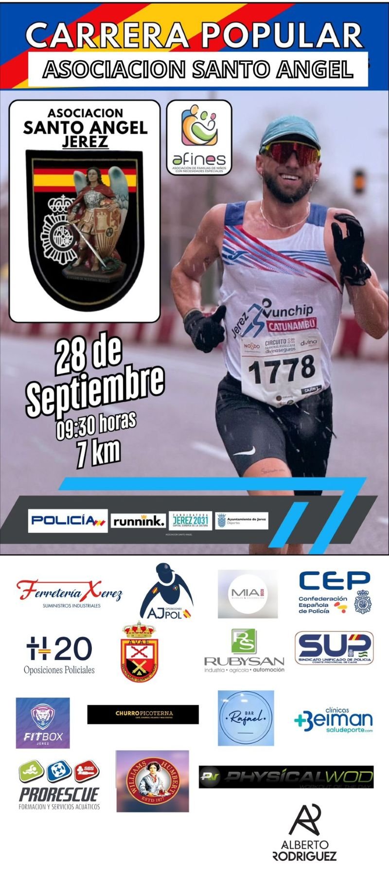Más de 600 corredores se unirán a la Policía Nacional en una multitudinaria carrera solidaria a beneficio de la asociación ‘Afines’