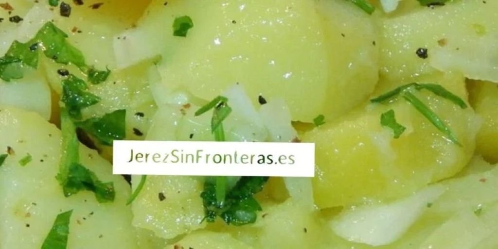 receta papas aliñás Jerez