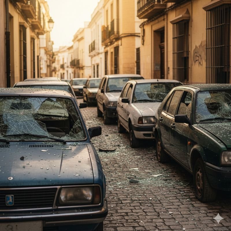 ¡ALERTA MÁXIMA! La oleada de robos en coches en Jerez siembra el pánico en el corazón del centro