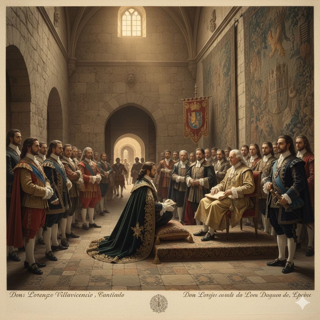 Historia de poder en Jerez: Descubre el pleito homenaje que consolidó a la Casa Villavicencio en el Alcázar el 17 de octubre de 1698