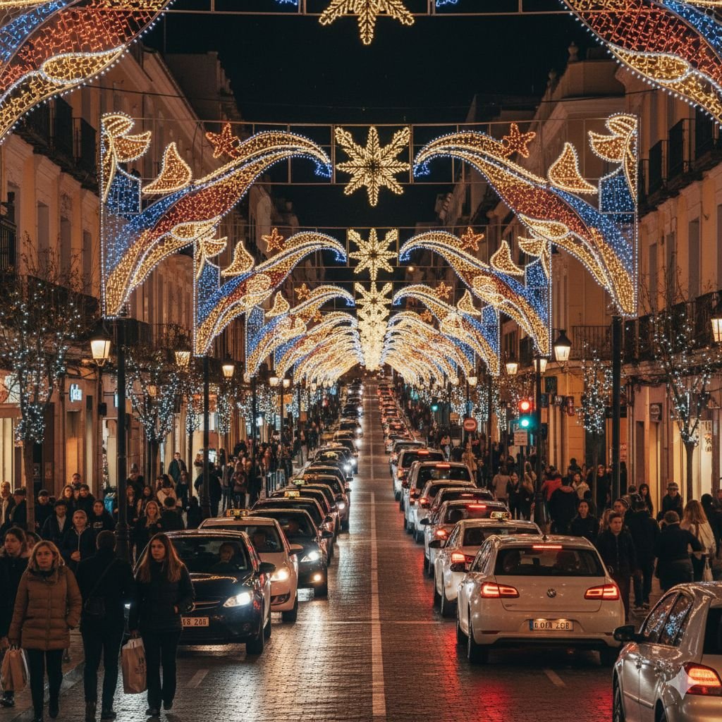 La Navidad activa la ‘Operación Jaula’: Prepárate para el caos de tráfico en el centro de Jerez con cortes masivos