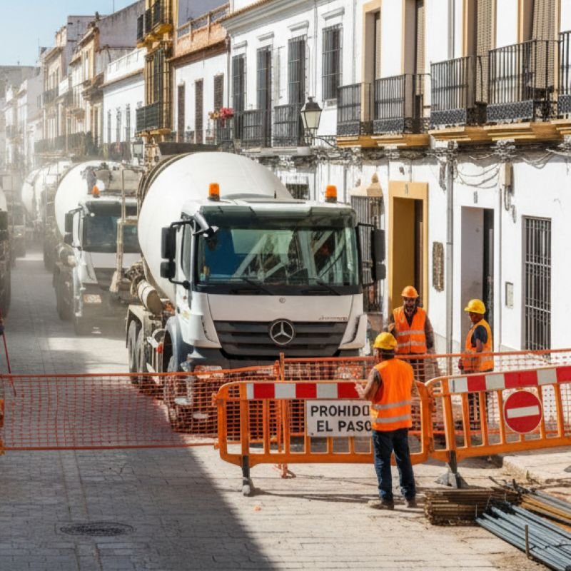 Corte de tráfico en Calle Gaspar Fernández