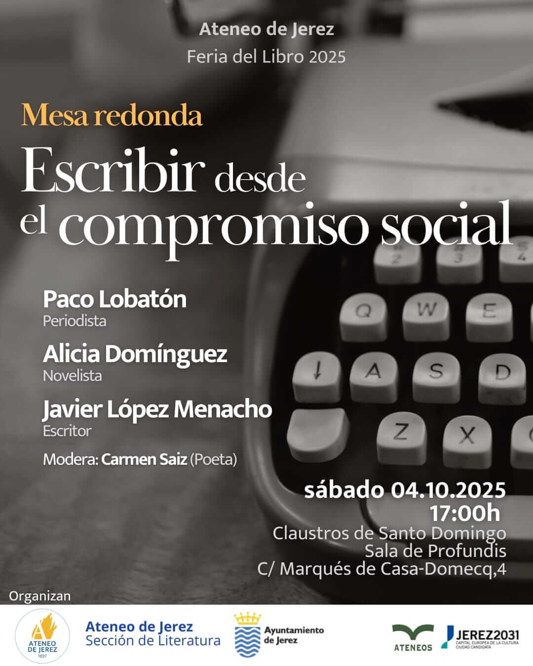 Escribir desde el compromiso social en Jerez