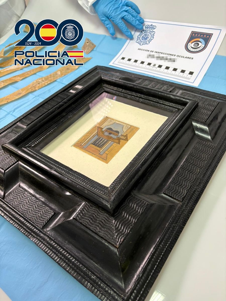 ¡Increíble hallazgo! Un valioso Picasso desaparecido rumbo a una exposición es recuperado por la Policía Nacional en una operación de infarto