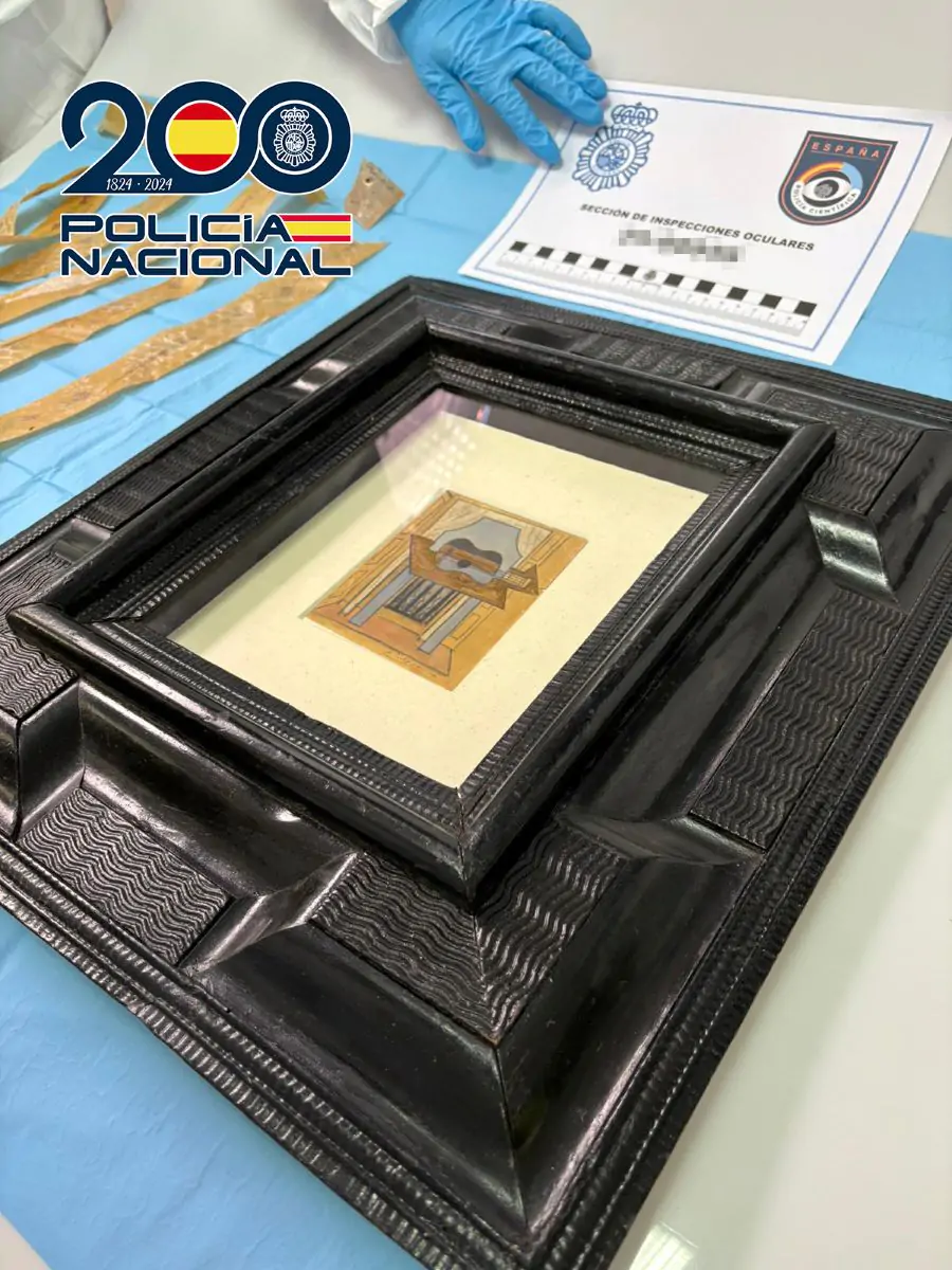 ¡Increíble hallazgo! Un valioso Picasso desaparecido rumbo a una exposición es recuperado por la Policía Nacional en una operación de infarto