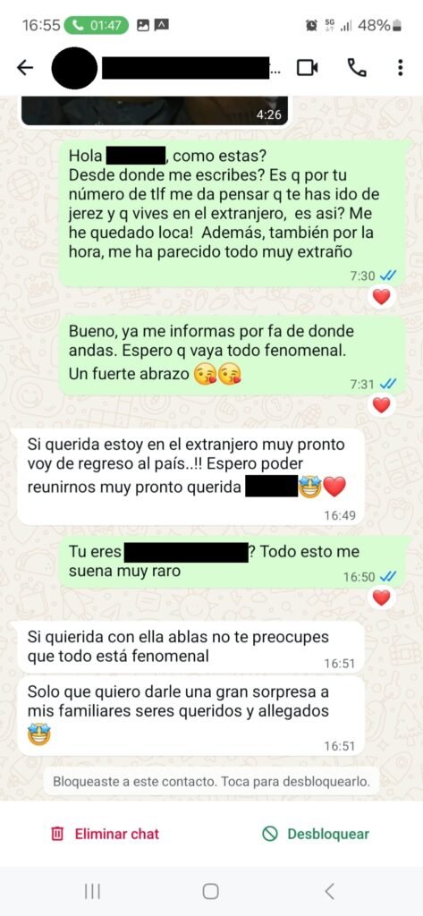 peligros suplantación WhatsApp