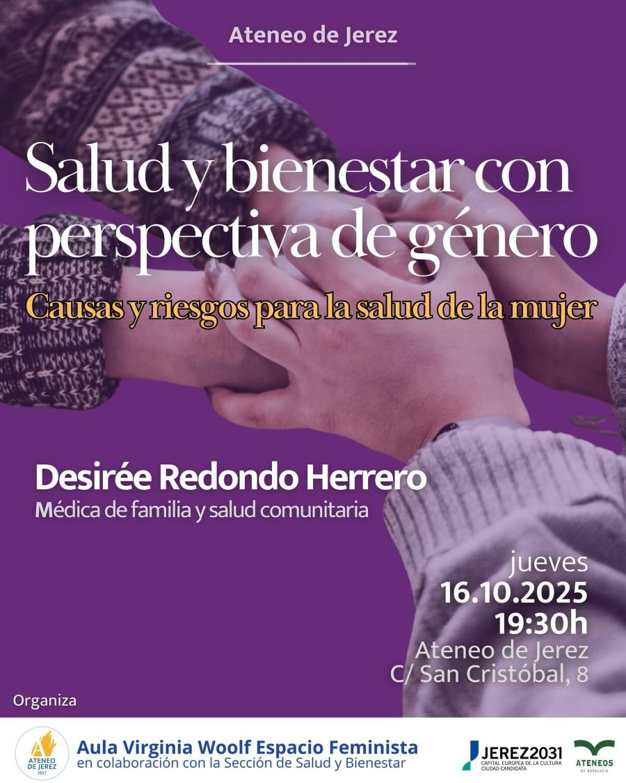 El Ateneo de Jerez impulsa una crucial charla sobre salud y bienestar con perspectiva de género