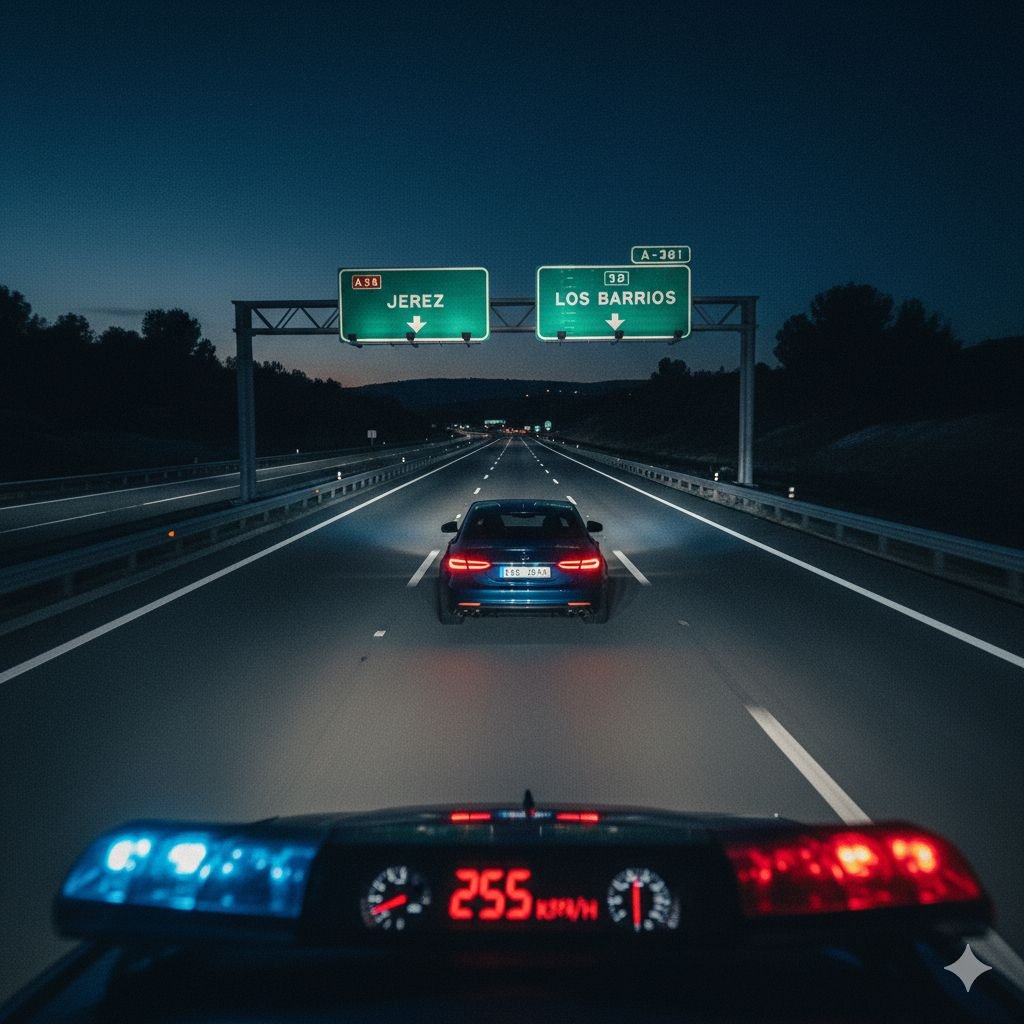¡Caza al vuelo! Investigado un conductor a 255 km/h en la A-381: El récord de velocidad que pone en jaque la seguridad vial