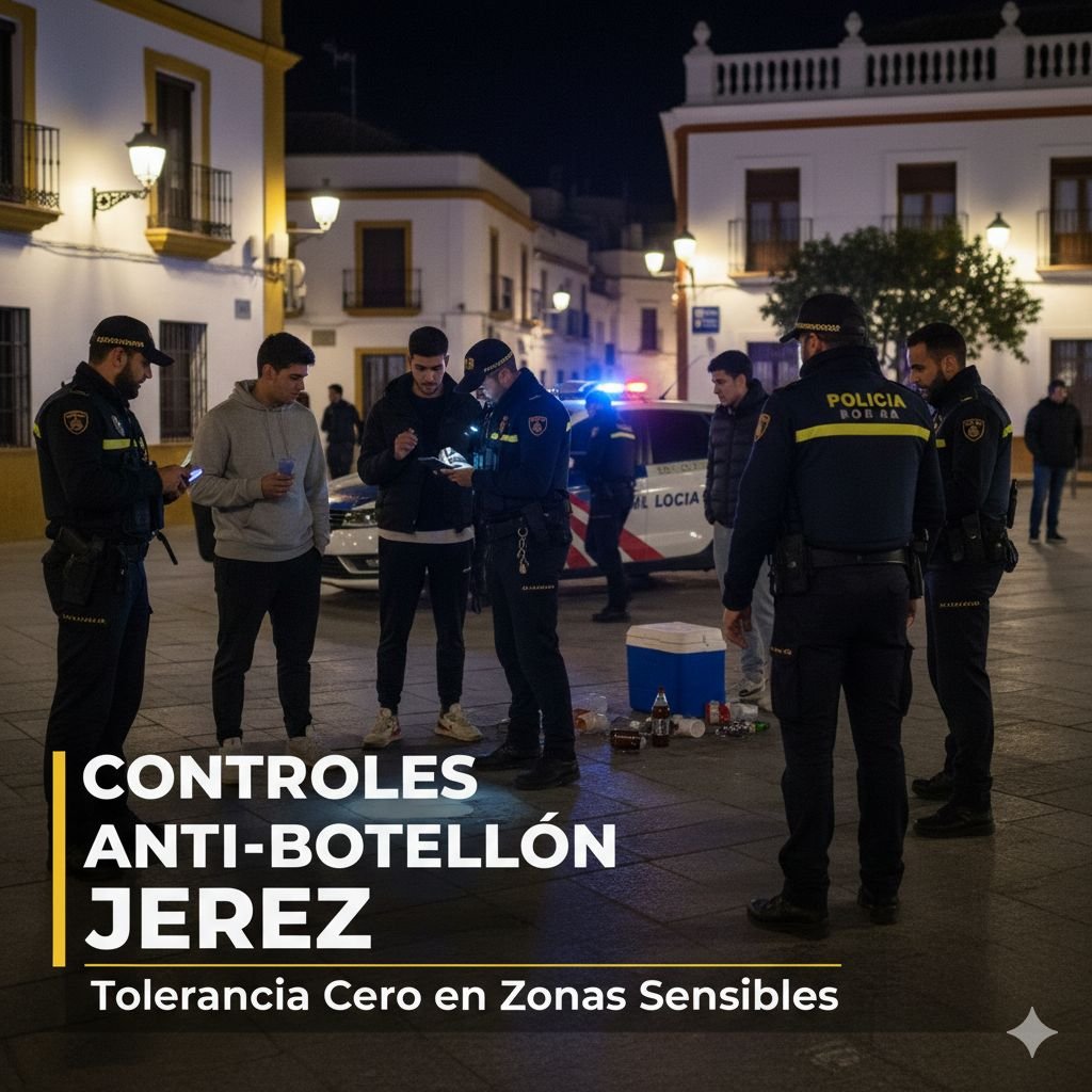 controles anti-botellón en Jerez