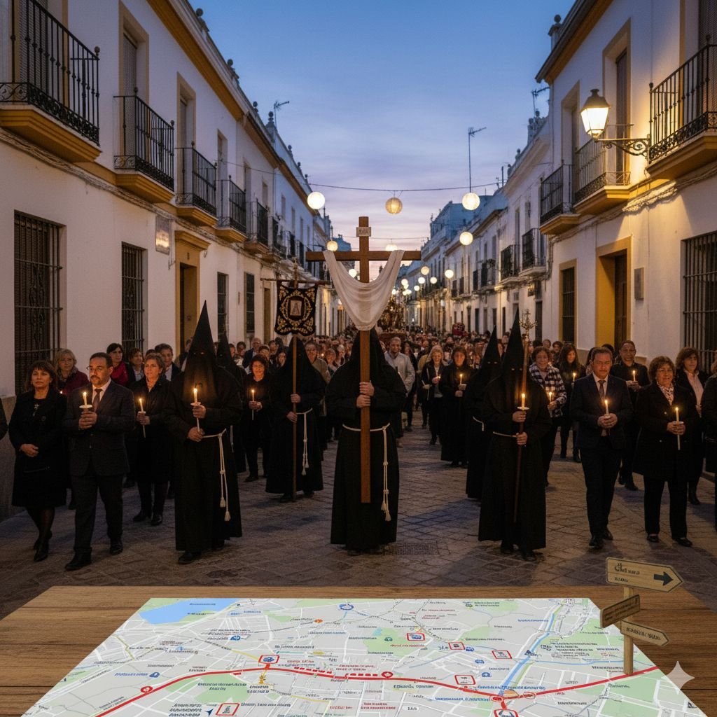 ¡Atención, conductores! Todos los cortes de tráfico por procesiones en Jerez este 1 de noviembre