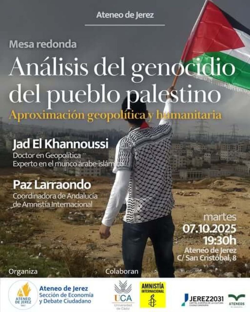 Análisis genocidio pueblo palestino Jerez