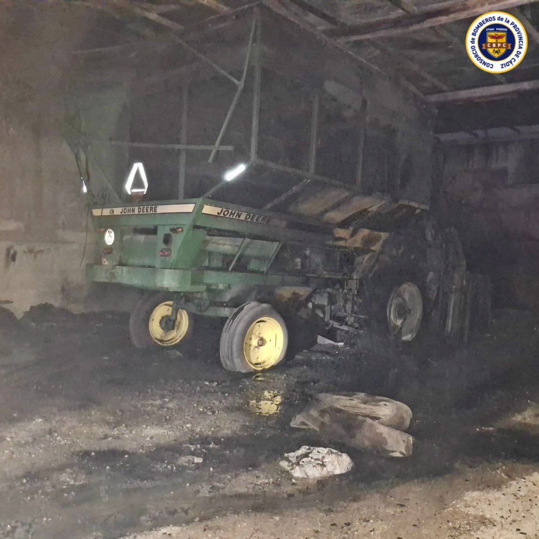 incendio en una nave de Estella del Marqués