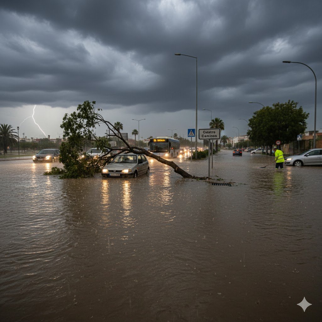 borrasca en Jerez