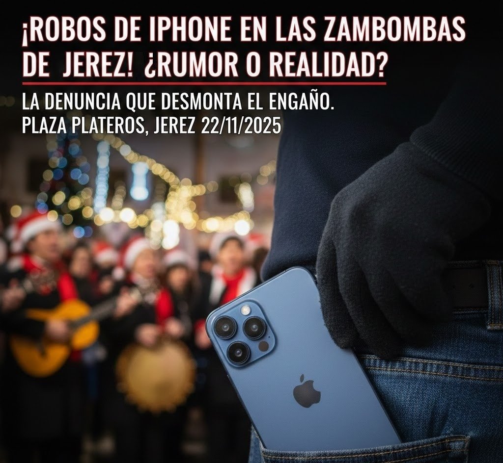 Robos de iPhone en las Zambombas de Jerez