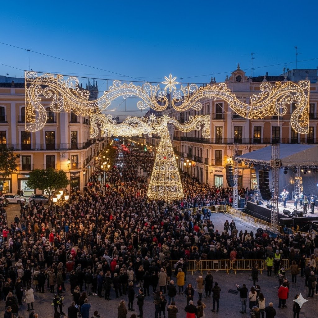 inauguración del alumbrado de Navidad