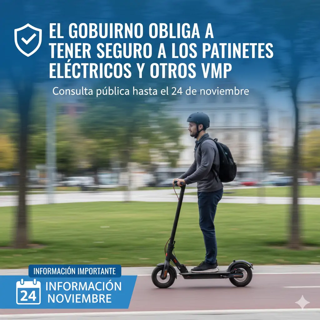 El Gobierno obliga a tener seguro a los patinetes eléctricos y otros VMP: Consulta pública hasta el 24 de noviembre