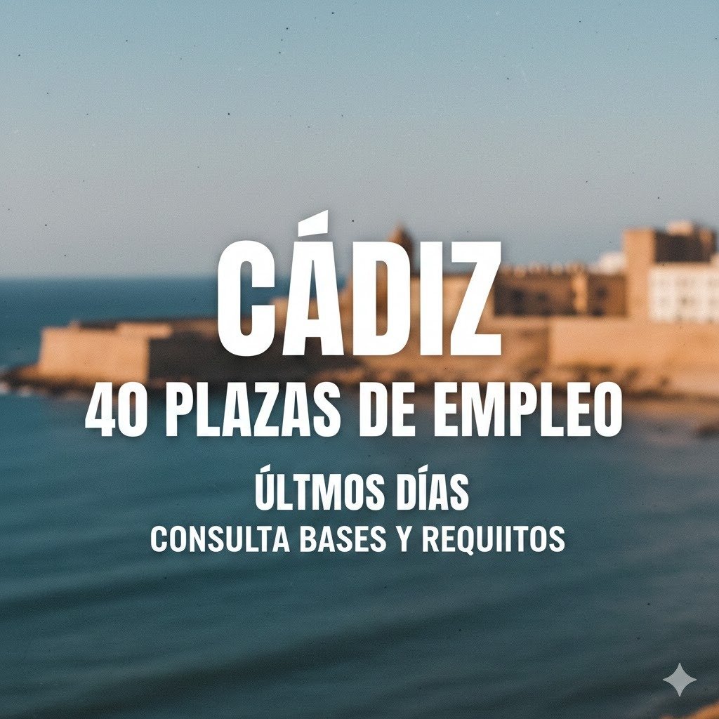 Más de 40 plazas fijas para el Ayuntamiento de Cádiz