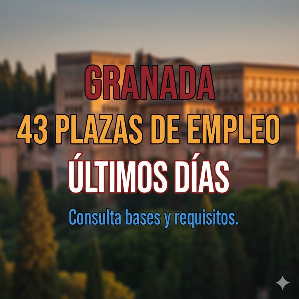 Más de 40 plazas fijas para el Ayuntamiento de Granada