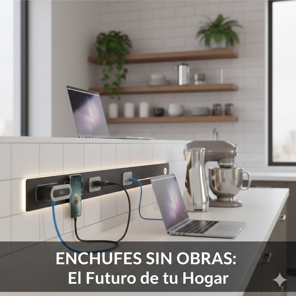 Enchufes sin obras: el sistema de rieles eléctricos que va a jubilar a tus regletas