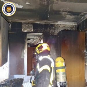 Incendio vivienda calle Sevilla Jerez