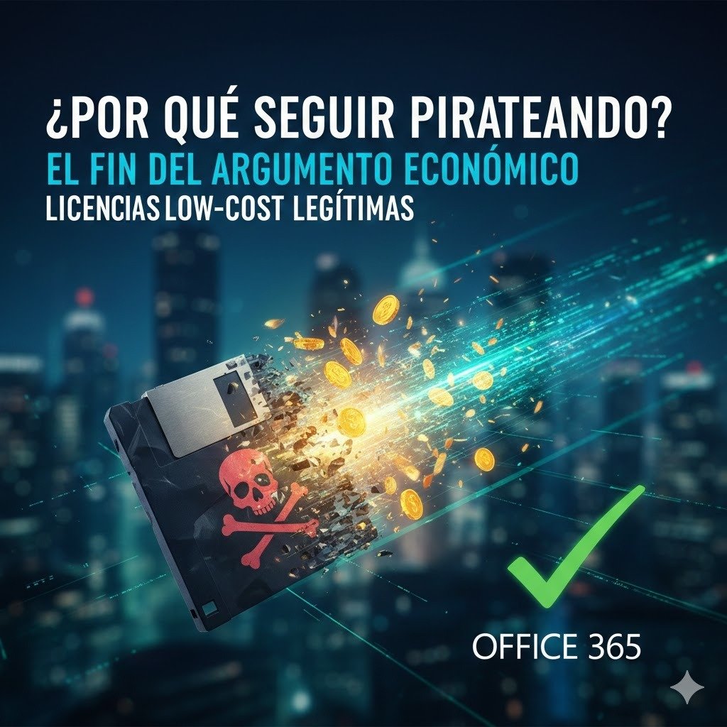 licencias office bajo coste vs piratería