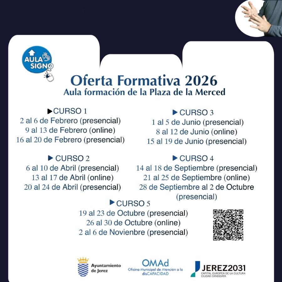 Jerez impulsa la inclusión con nuevos cursos gratuitos de Lengua de Signos 2026