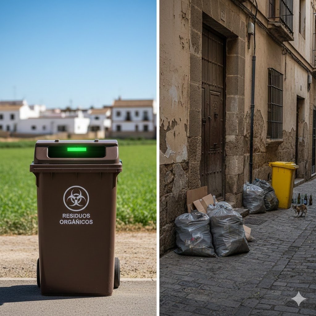Gestión de biorresiduos y el quinto contenedor en la zona rural de Jerez: inversión y desafíos