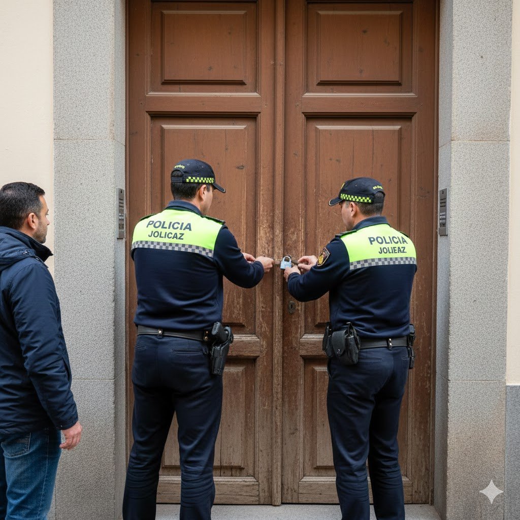 La rápida intervención policial frustra una ocupación en el corazón de Jerez