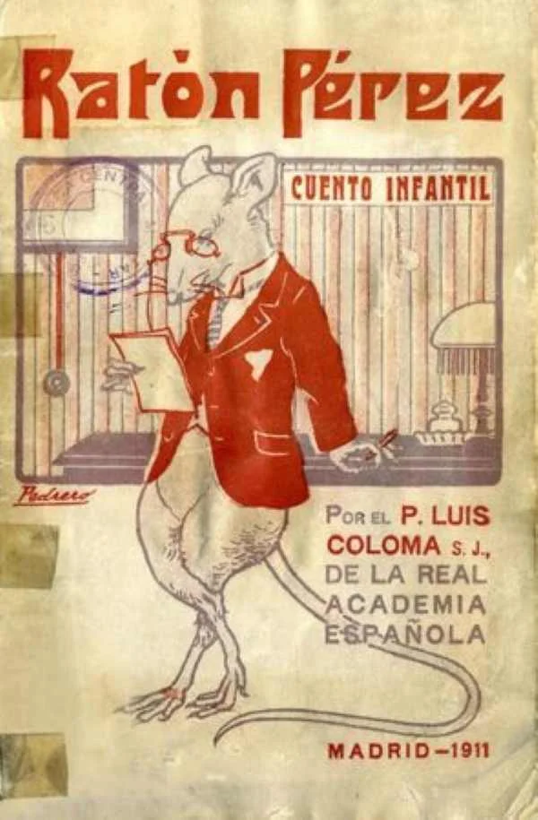Portada histórica del libro Ratón Pérez del autor jerezano Luis Coloma publicado en Madrid en el año 1911.