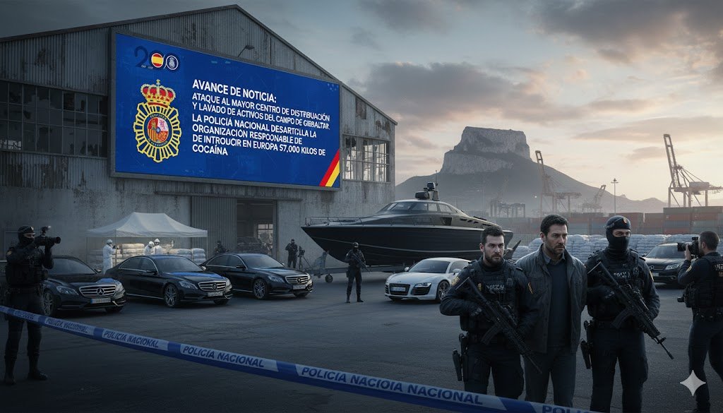 Operación contra el narcotráfico y blanqueo en el Campo de Gibraltar: 57 toneladas de cocaína interceptadas